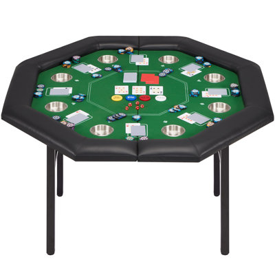 ポーカーテーブル Amazon.com: Soozier Poker Table Foldable 47